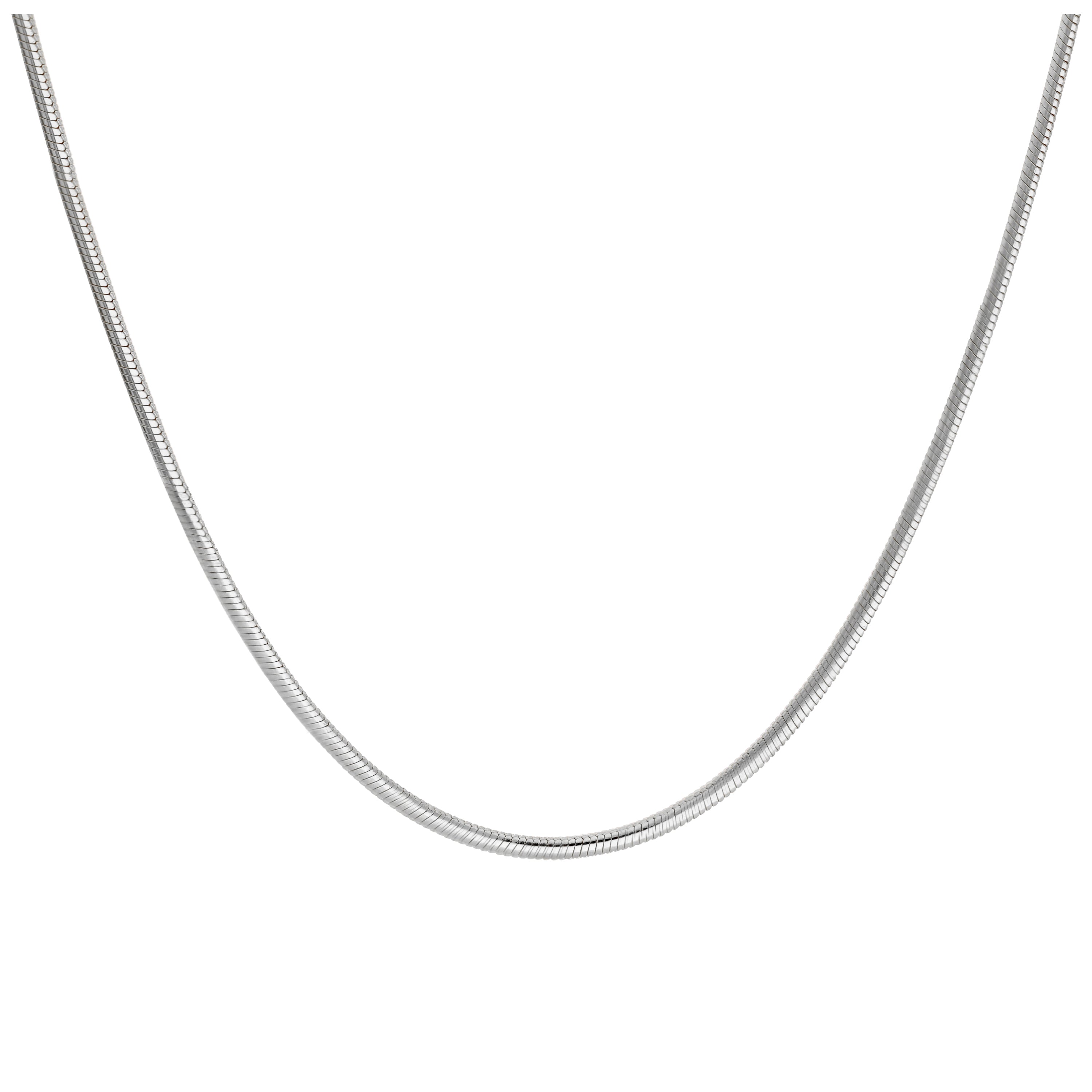 Sterlingsilber 2 mm Schlangenkette Halskette 45,5 cm