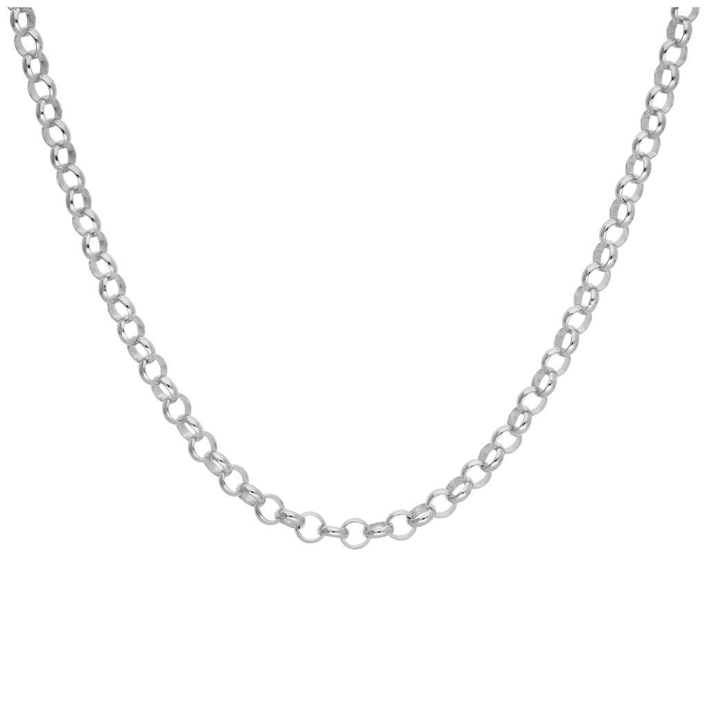 Rolo-Kette aus Sterlingsilber, 45 cm