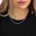Rolo-Kette aus Sterlingsilber, 45 cm