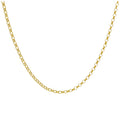 Vergoldet Sterlingsilber 2 mm Rolo Kette Halskette 45,5 cm