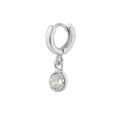 Winzig Sterlingsilber 4 mm CZ Anhänger 8 mm Helix 26Ga Creolen Ohrring
