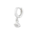Winzig Sterlingsilber CZ Böses Auge 8 mm Helix 26Ga Creolen Ohrring