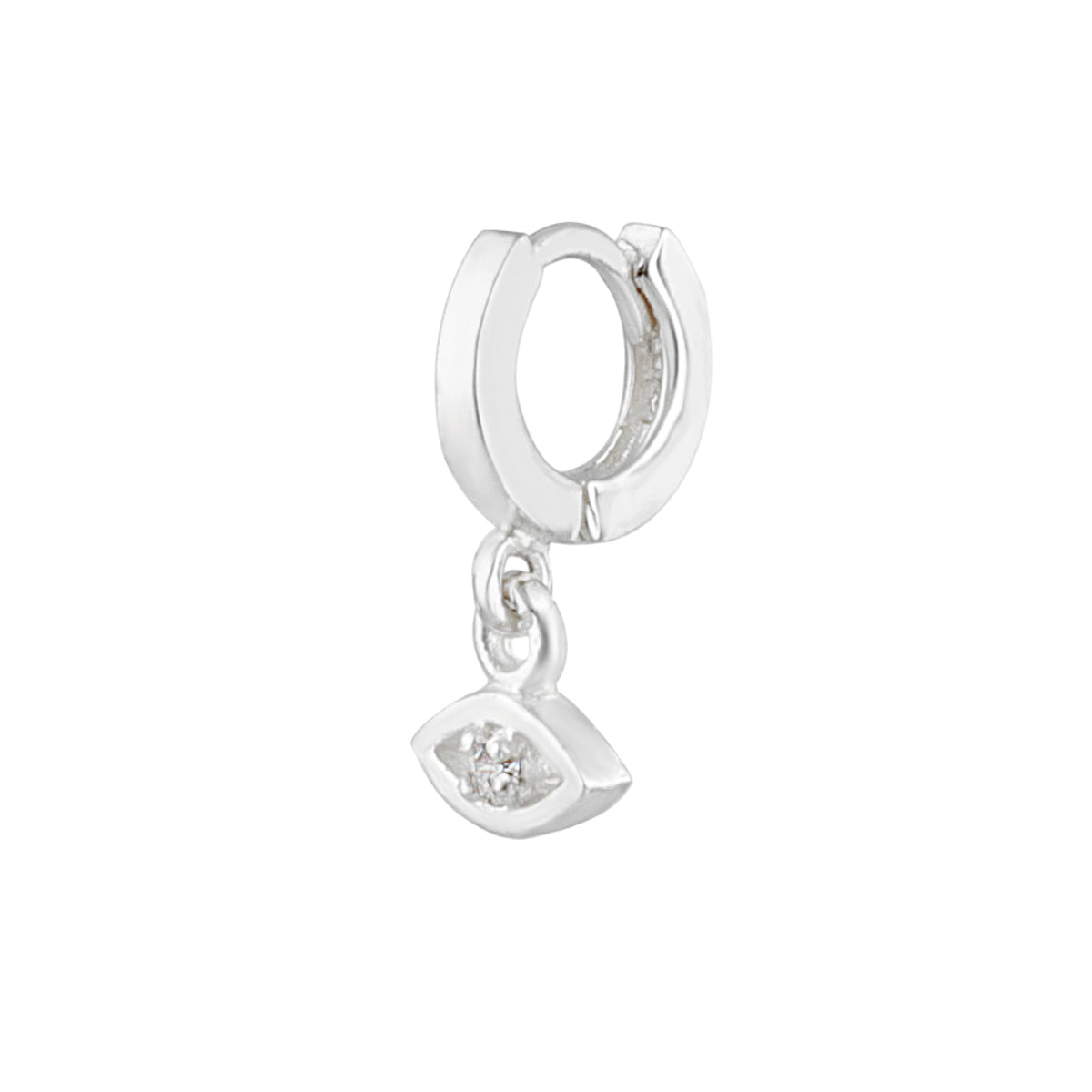 Winzig Sterlingsilber CZ Böses Auge 8 mm Helix 26Ga Creolen Ohrring