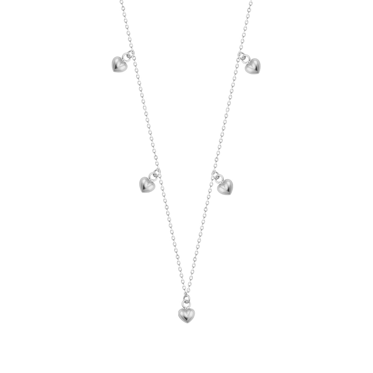 Sterlingsilber Mehr Herz 40,5 cm Verstellbar Halskette