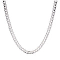 Halskette aus Sterlingsilber mit Diamantschliff, 3 mm, 45 cm