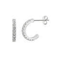 Sterlingsilber CZ Offen 10 mm Creolen Ohrstecker