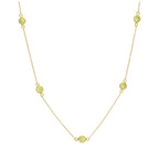 Vergoldet Sterlingsilber Mehr Peridot CZ Geburtsstein Halskette