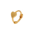 9 Karat Gold Winzig Herz 7 mm Helix Creolen 26Ga Ring