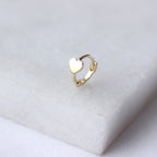 9 Karat Gold Winzig Herz 7 mm Helix Creolen 26Ga Ring