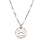 Personalisierte runde Halskette aus Sterlingsilber