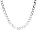Sterlingsilber Diamantschliff Panzerkette Halskette 40,5 - 45,5 cm