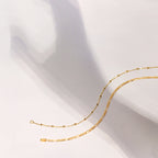 9 Karat Gold Pompon Kugel Kette Armband 18 cm