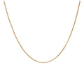 Feine Boxkette aus 9 Karat Gold – 45–50 cm