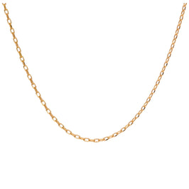 9 Karat Gold-Halskette mit massiven Gliedern – 40–60 cm