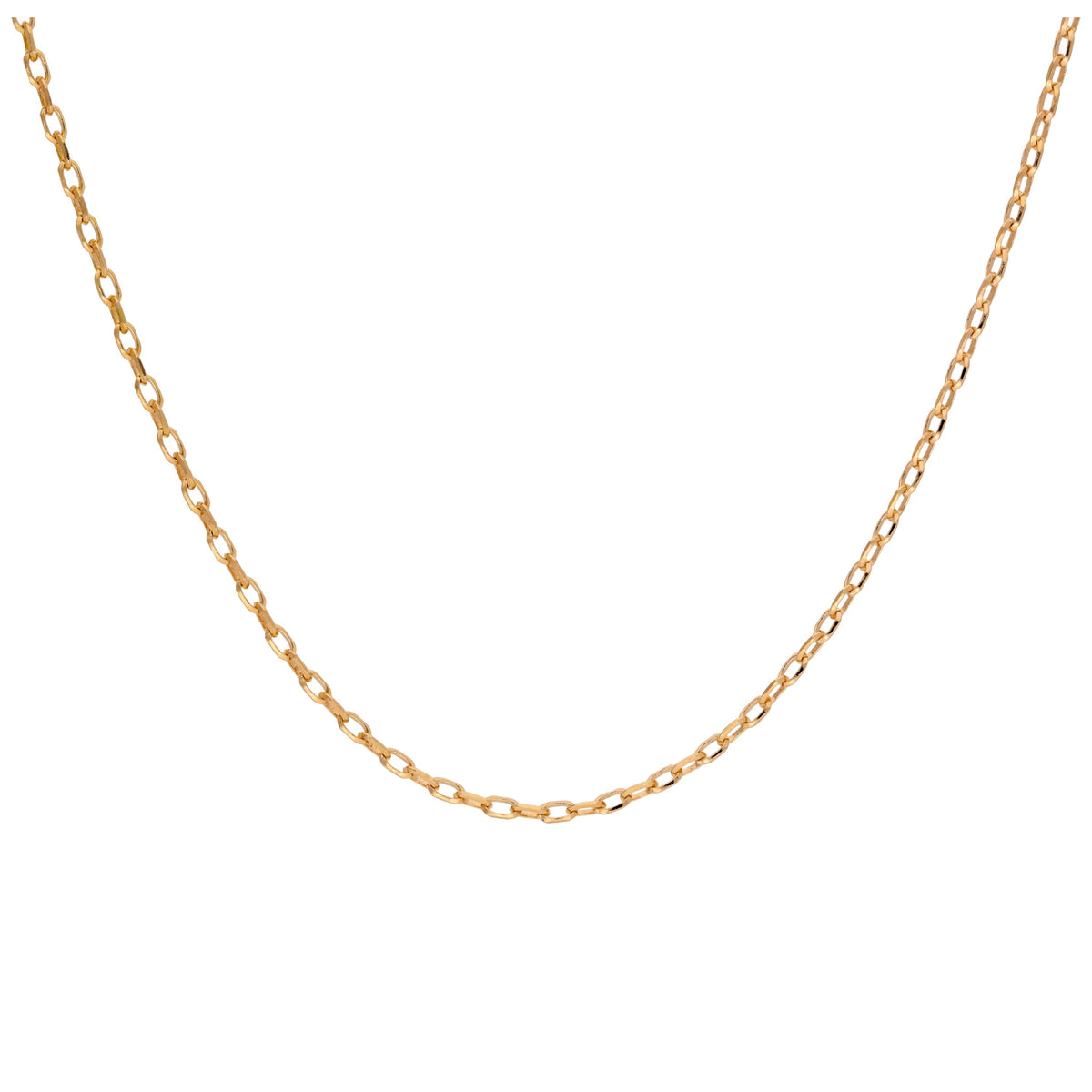 9 Karat Gold-Halskette mit massiven Gliedern – 40–60 cm
