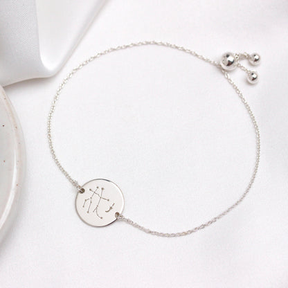 Personalisiertes Sterling Silber Konstellation Initialen Armband