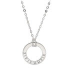Personalisierte Halskette aus Sterlingsilber mit römischen Ziffern