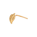9 Karat Gold Blatt L-förmig 24Ga Nasenstecker 