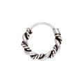 Sterlingsilber Oxidiert Gedreht Scharnier 21ga 11 mm Nasenring
