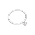 Sterlingsilber 4 Krallen Fassung CZ 22Ga 10 mm Nasenring