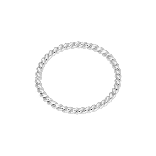 Sterling Silver Twisted Hoop 10mm 24Ga Nose Ring