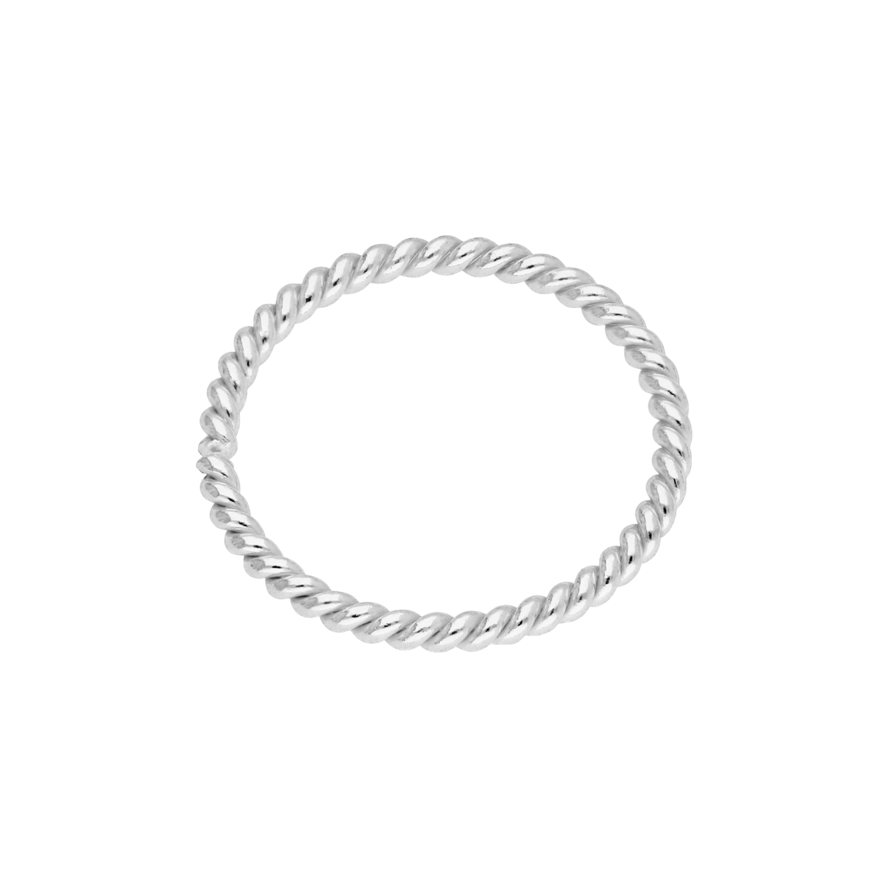 Sterlingsilber Gedreht Creolen 10 mm 24Ga Nasenring