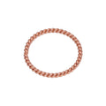 Rosévergoldet Sterlingsilber Gedreht Creolen 10 mm Nasenring