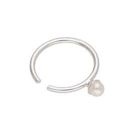 Sterlingsilber Süßwasser Perle 10 mm 24Ga Nasenring