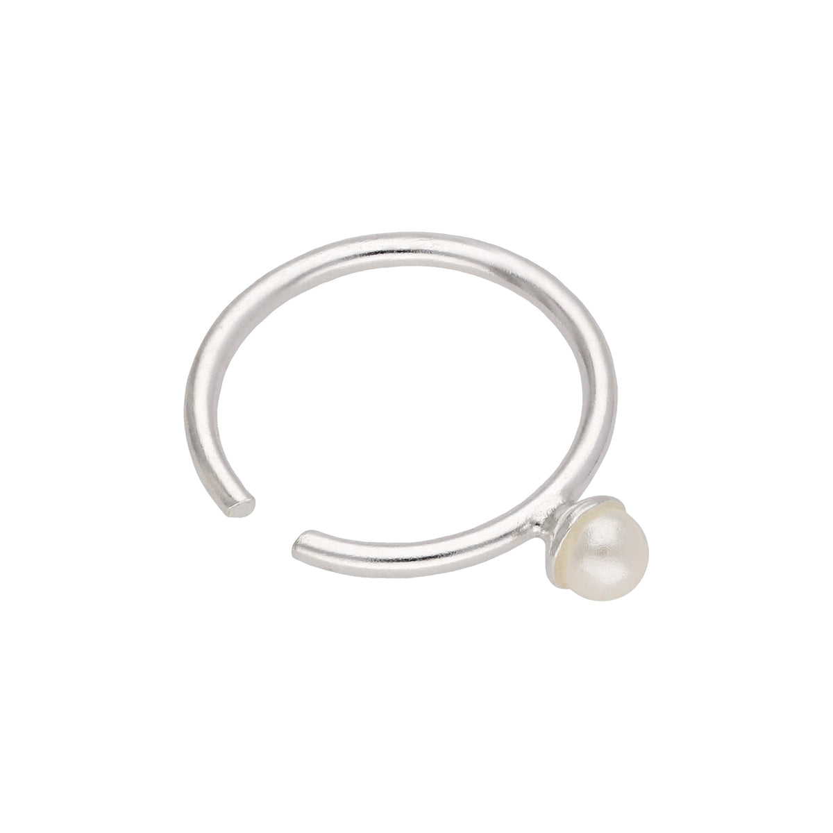 Sterlingsilber Süßwasser Perle 10 mm 24Ga Nasenring