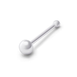 Sterlingsilber 2 mm Kopfende Kugel 24Ga Nasenstecker Kugelende