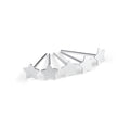 5 x Sterlingsilber Stern Gerades Stift Ende 24Ga Nasenstecker