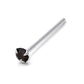 Sterlingsilber 1,5 mm CZ Schwarz Krallen Fassung 24Ga Nasenstecker Stift Ende