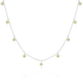 Sterlingsilber Mehr Peridot CZ August Halskette 40,5 + 5 cm