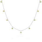 Sterlingsilber Mehr Peridot CZ August Halskette 40,5 + 5 cm