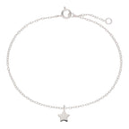 Sterlingsilber Weihnachten Stern Verstellbar Armband 18 cm