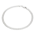 Armband aus Sterlingsilber mit Panzerkette, 3 mm, 18 cm