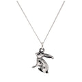 Sterlingsilber Hase 40,5+5 cm Diamantschliff Halskette
