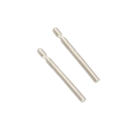 9ct White Gold Straight 10mm Earring Wire Pin Findings Pair