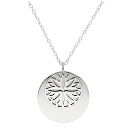 Sterlingsilber September Aster Geburtsblume & 18 mm Gravierbar Namensschild Halskette 14 - 56 cm