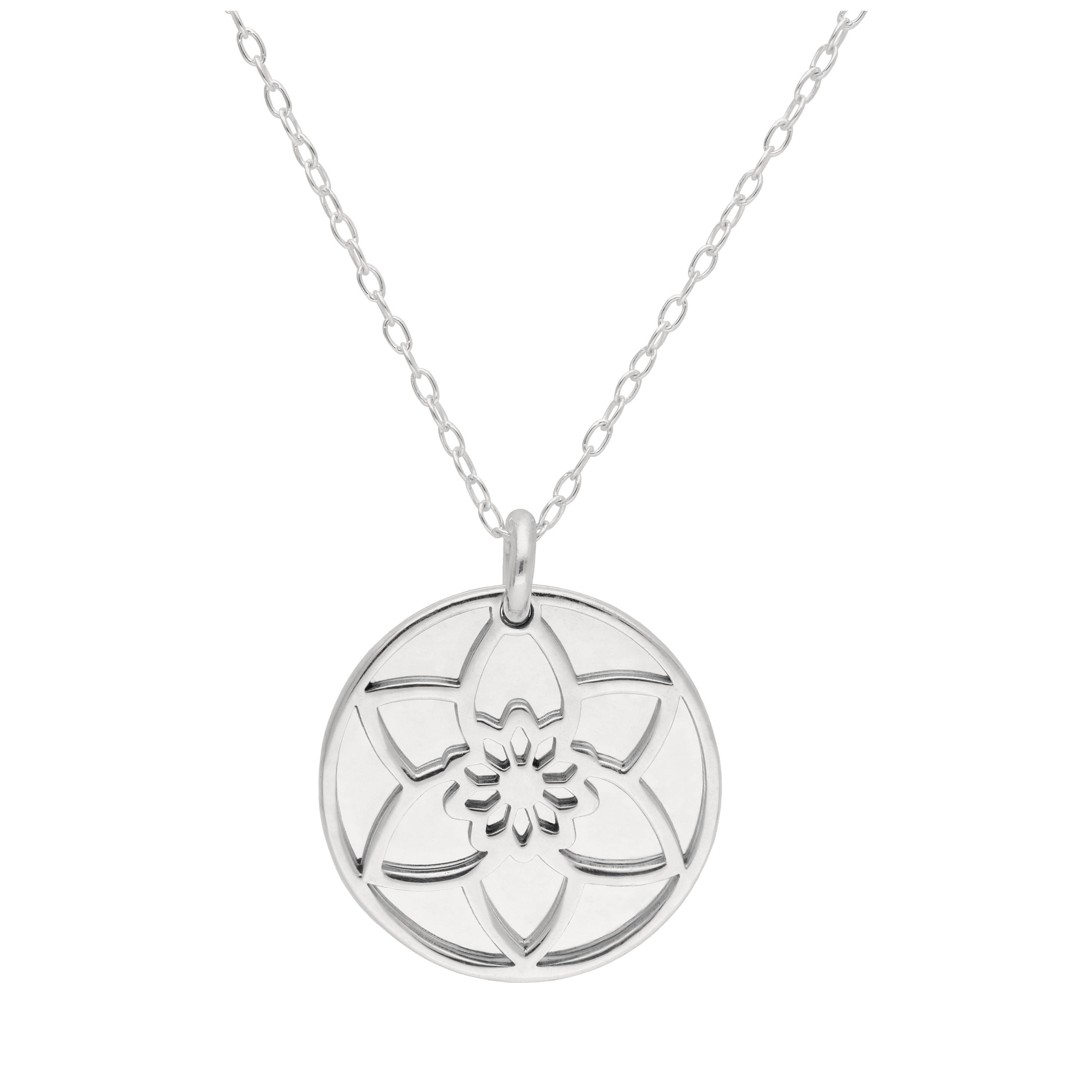 Sterlingsilber März Narzisse Geburtsblume & 18 mm Gravierbar Namensschild Halskette 14 - 56 cm
