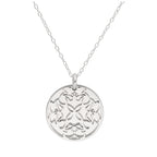 Sterlingsilber Mai Maiglöckchen Geburtsblume & 18 mm Gravierbar Namensschild Halskette 14 - 56 cm