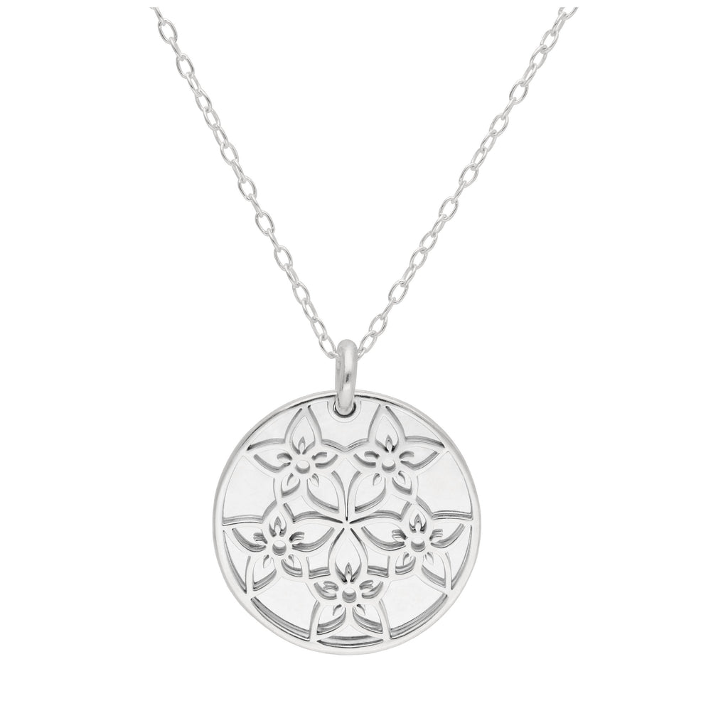 Sterlingsilber Juli Rittersporn Geburtsblume & 18 mm Gravierbar Namensschild Halskette 14 - 56 cm