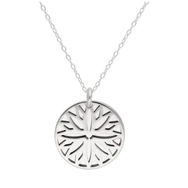 Sterlingsilber September Aster Geburtsblume & 18 mm Gravierbar Namensschild Halskette 14 - 56 cm