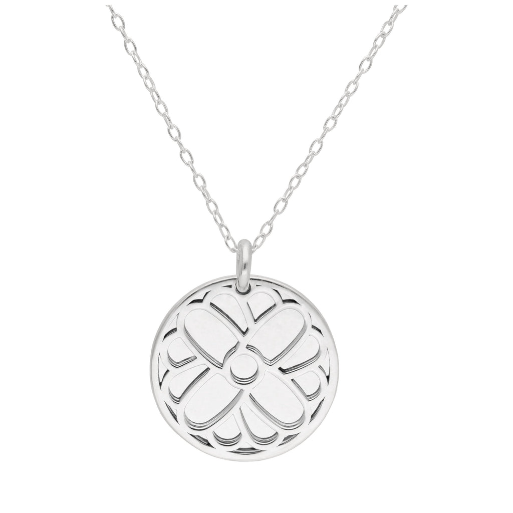 Sterlingsilber Oktober Ringelblume Geburtsblume & 18 mm Gravierbar Namensschild Halskette 35,5 - 56 cm