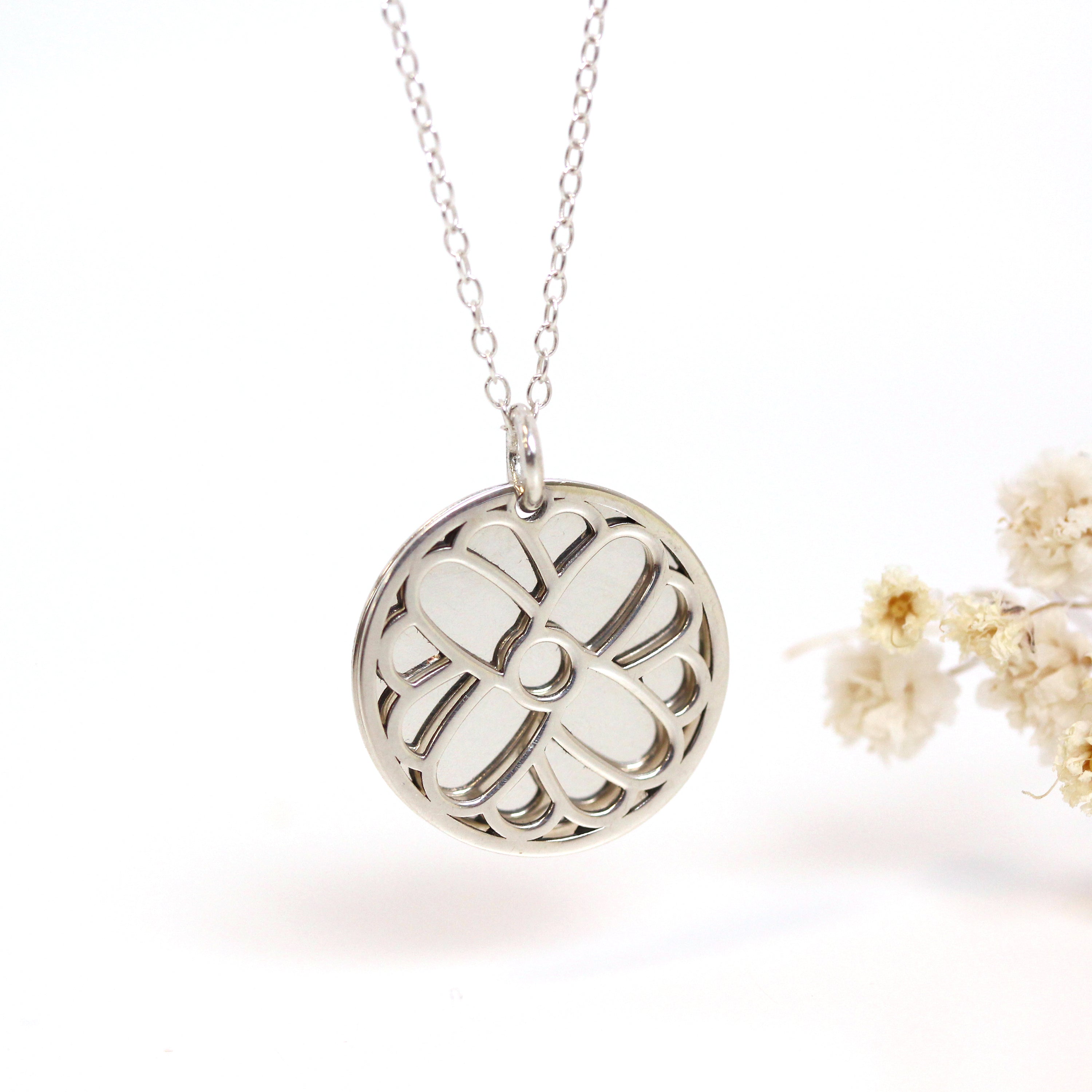 Sterlingsilber Oktober Ringelblume Geburtsblume & 18 mm Gravierbar Namensschild Halskette 14 - 56 cm