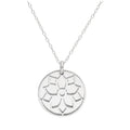 Halskette aus Sterlingsilber mit Weihnachtssternblume und 18-mm-Anhänger, 35–55 cm
