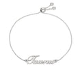 Sterlingsilber Stier Name Verstellbar Armband