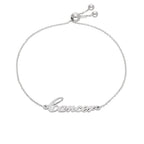Sterlingsilber Krebs Name Verstellbar Armband