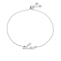 Sterlingsilber Löwe Name Verstellbar Armband