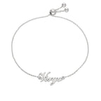 Sterlingsilber Jungfrau Name Verstellbar Armband